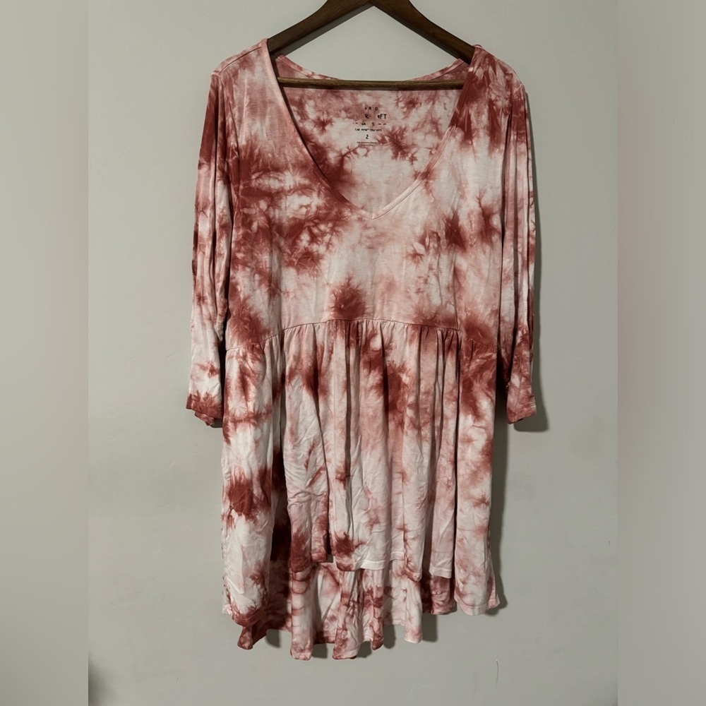 Torrid - Super Soft Scoop Neck long sleeve babydoll tunic top - Picture 3 of 10